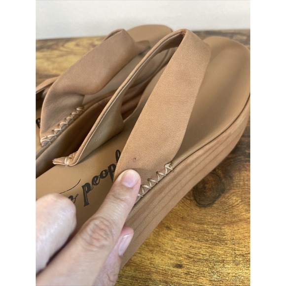 Free People Tan Platform Sandals - Picture 8 of 14